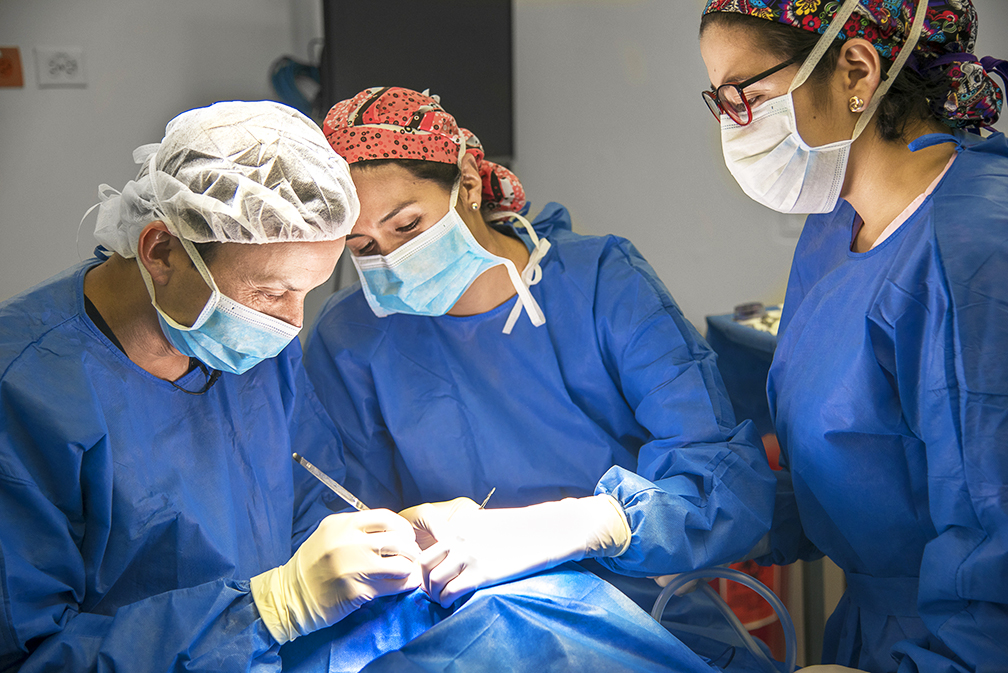 Luciana having her cleft repaired with surgery.
